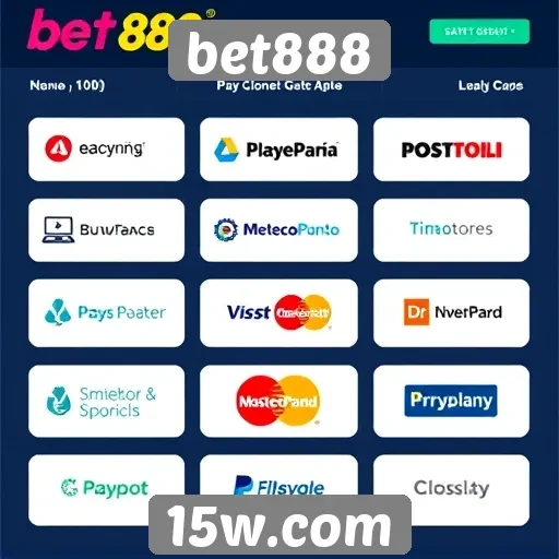 Métodos de pagamento disponíveis no bet888